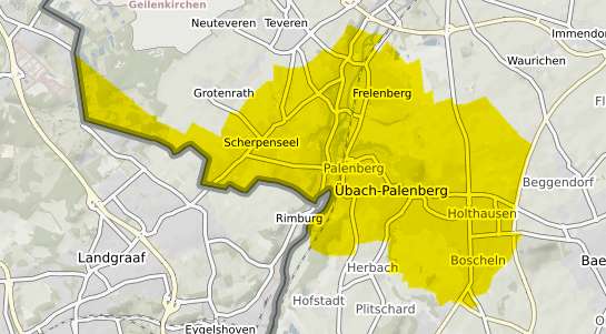 Immobilienpreisekarte &Uuml;bach-Palenberg